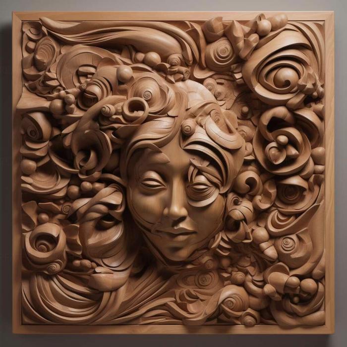 نموذج ثلاثي الأبعاد لآلة CNC 3D Art 